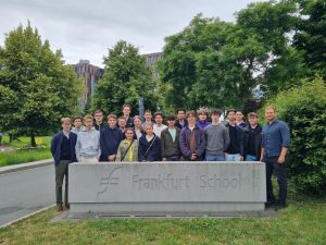 Campus der Frankfurt School of Finance and Management während der Exkursion